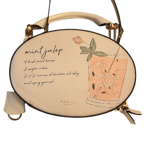 RADLEY LONDON Handbags - 🔥RARE🔥Radley London Kentucky Derby Mint Julep White Crossbody Bag